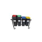 Mob Recycling Trolley With 4X90L Bin