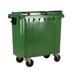 2Work Wheelie Bin 660L Green