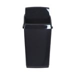 2Work Swing Top Bin 30 Litre Black