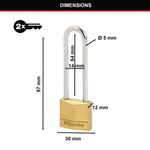 Masterlock 30Mm P/Lock 64Mm Shackle