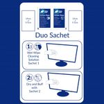 Af Screen-Clene Duo 20 Wet/Dry Wipes