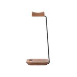 Alba Headphone Stand Black/Walnut