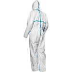 Tyvek 600 Plus Wht Chem Coverall M