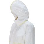 Wht Type 5/6 Chem Coverall L