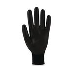 Black Pu Nylon Gloves Prs 8 Pk12