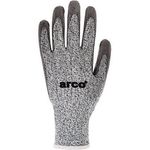 Grip Light Grey Pu Gloves 10 Pk12