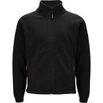 Glacier Mens Black Fleece Jacket L