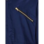 Navy Zip-Up Overalls S Tall