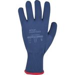 Navy Lwt Pvc-Dotted Work Gloves L