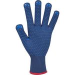 Navy Lwt Pvc-Dotted Work Gloves Xl