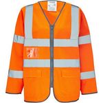 Ultra Org Ls Zip-Up Hi-Vis Vest Xl