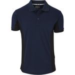 Contrast Navy/Black Wicking Polo S