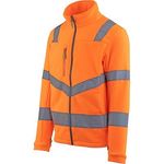 Orange Hi-Vis Fleece Jacket 4Xl