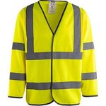 Ylw Long-Sleeve Hi-Vis Vest 5Xl
