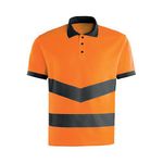 Orange Hi-Vis Polo Shirt M