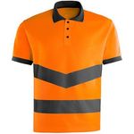 Orange Hi-Vis Polo Shirt 4Xl