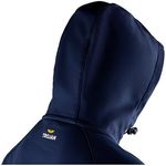 Mens Navy Hooded Softshell Jacket Xl