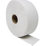 White Jumbo Toilet Roll 400M Pk6
