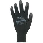 Black Pu Polyester Gloves 9 Pk12