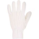 White Cotton Microdot Gloves Xl Pk12