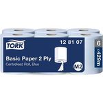 M2 Blue Paper Towel Roll 150M Pk6