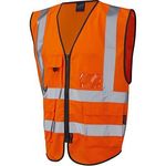 Leo Lynton Org Zip Hi-Vis Vest 2Xl