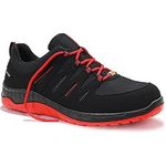 Maddox Black/Red Trainers 6 39