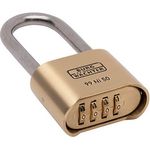 No 99 4Dial Long-Shack Brass Padlock