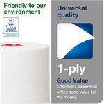 T6 White Mid-Toilet Roll Pk27
