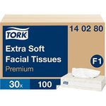Prem F1 White Xs Facial Tissues Pk30