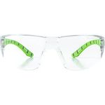 Stream Green/Clear Saf Glasses