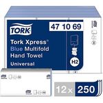 Xpress H2 Blu Zfold Paper Towel Pk12