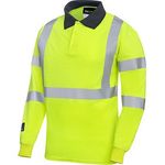 5286 Mens Ylw Ls Hi-Vis Polo 2Xl