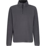 Mens Grey Qzip Micro Fleece Jacket L