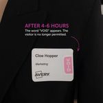 Self-Adhesive Visitor Badges Roll