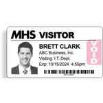 Self-Adhesive Visitor Badges Roll