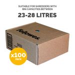 Fellowes Shredder Bags 28L Pk100