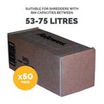 Fellowes Shredder Bags 53-75L Pk50