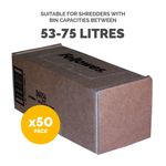 Fellowes Shredder Bags 53-75L Pk50
