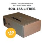 Fellowes Shredder Bags 100-165L Pk50