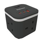 Fellowes Power Cube Type G Uk/Ie Blk