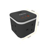 Fellowes Power Cube Type G Uk/Ie Blk