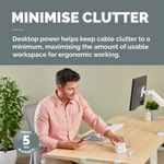 Fellowes Power Cube Type G Uk/Ie Wht
