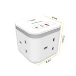Fellowes Power Cube Type G Uk/Ie Wht