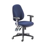 Teso Hbk Task Chair Adj Arms Blue
