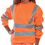 Beeswift Hi Vis Sweatshirt Org 2Xl