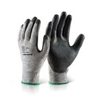 Pu Coated Cut 5 Gloves Black Xl