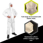 Cn4013E Disb Coverall Type 5/6 Wht L