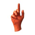Amber Nitrile Gloves Orange Xl Pk100
