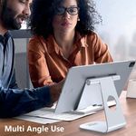 Large Tab/Phone Stand 4-13In Silver